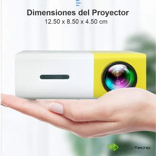 PROYECTOR PORTATIL LED AMARILLO