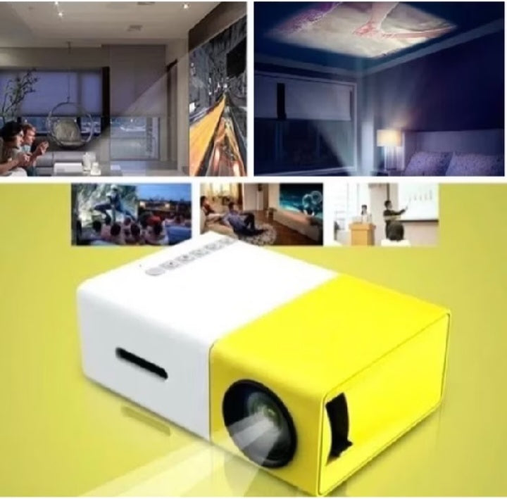 PROYECTOR PORTATIL LED AMARILLO