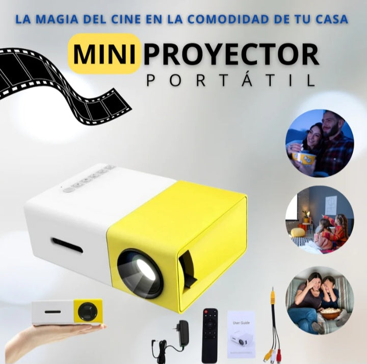 PROYECTOR PORTATIL LED AMARILLO